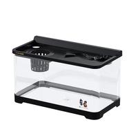 阔庭（KUOTING）鱼缸央视动漫·围棋少年联名款桌面透明生态鱼缸客厅黑色