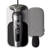 飞利浦(PHILIPS)电动剃须刀 荷兰整机 蜂巢9系Pro SkinIQ高端智能刮胡刀 男士 SP9873/14 配收纳盒 修发刀头 洁面刷