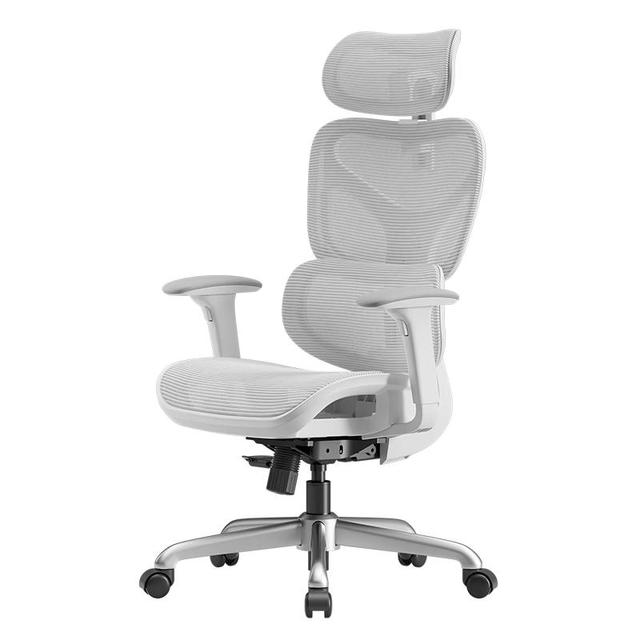 今日必买：网易严选 小蛮腰S9pro+人体工学椅 云白-无搁脚