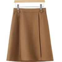 晚白【直降】半裙休闲短裙高腰小A半身裙【不含腰带】 咖色 2XL