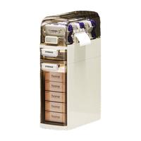 百易特卫生间抽屉式夹缝收纳柜厕所杂物储物柜浴室超窄缝隙柜防水侧边柜 三层【18*41*59.5】两侧可抽纸