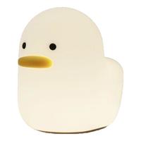 三雄极光 小夜灯卧室床头婴儿睡眠灯儿童玩具充电硅胶氛围灯 呆呆鸭小夜灯 3W 2800K