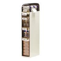 百易特卫生间抽屉式夹缝收纳柜厕所杂物储物柜浴室超窄缝隙柜防水侧边柜 五层【18*41*97】两侧可抽纸