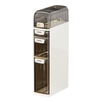 百易特卫生间抽屉式夹缝收纳柜厕所杂物储物柜浴室超窄缝隙柜防水侧边柜 四层【18*41*78】两侧可抽纸