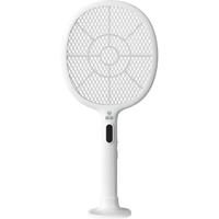 榄菊电蚊拍充电式家用强力灭蚊灯紫光诱蚊灭蚊器带底座电量数显蚊子拍