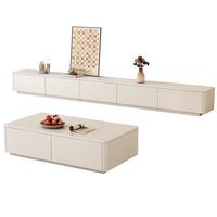 杰鑫兰【包安装】电视柜落地实木简约轻奢茶几电视柜组合客厅储物收纳柜 2.0米三抽款【电视柜】