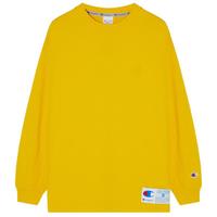 【品牌】春季贴布刺绣LOGO圆领长袖T恤