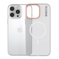  LLUNC/朗客 Magsafe磁吸充电 iPhone15Promax手机壳  半透白 PC