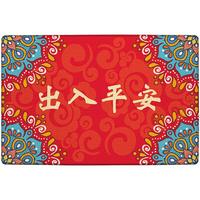 大江 DAJIANG入户地垫门口地垫出入平安门垫入户门脚垫进户门红地毯80x120cm