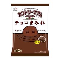 不二家乡村巧克力夹心涂层曲奇饼干122g 休闲零食甜品