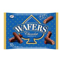 不二家巧克力威化饼12支装 休闲零食巧克力甜品