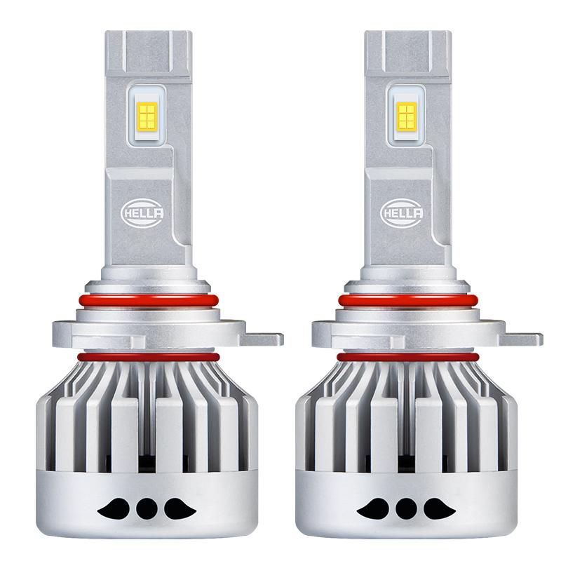HELLA海拉汽车LED大灯灯泡h7改装车灯9012远光近光灯超亮h4远近一体 9012（HIR2）海拉LED灯泡【一对】