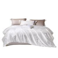 富安娜蚕丝被100%蚕丝被子抑菌四季被双人春秋被芯JDear京东 100%蚕丝-欧式提花【四季款】 双人被1.8/2米(被芯230*229cm)