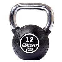 马西（MASSFIT）商用PU壶铃房器材壶铃球提壶哑铃家用私教壶铃 黑色PU壶铃12KG单只