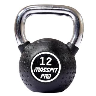 马西（MASSFIT）商用PU壶铃房器材壶铃球提壶哑铃家用私教壶铃 黑色PU壶铃12KG单只