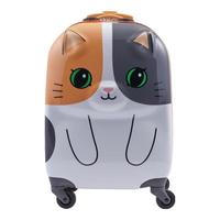 新秀丽(Samsonite)行李箱16英寸拉杆箱萌趣小猫咪儿童旅行箱包U22拉链箱登机箱
