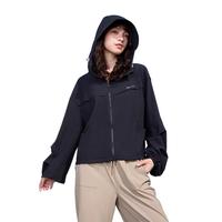 MOLY VIVI短款防晒衣女冰丝夏季防晒服防紫外线堆堆袖轻薄外套魔力薇薇 丝雾咖