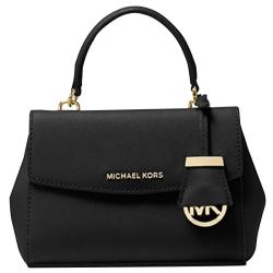 MICHAEL KORS 【Ava】迷你翻盖手提斜挎包 黑色