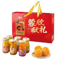 蒙欣 水果罐头258g*8瓶 整箱 黄桃什锦苹果梨 胖东来过年年货礼盒 混合罐头258g*8