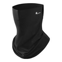 牧佰澜防晒面罩女夏季防紫外线凉感脖套户外骑行护脸护脖挂耳面巾口罩 黑色 均码