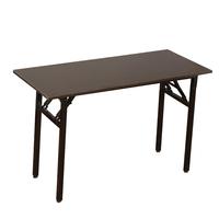 墨例 折叠桌电脑桌弹簧桌子椅会议室培训桌长条桌折叠书桌学习台式桌 黑色双层-100*60**75cm