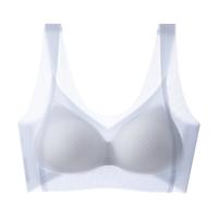 2件薄款无痕聚拢不空杯胸罩防下垂收副乳无钢圈背心文胸一体内衣