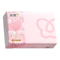 洁柔抽纸卫生纸面巾纸餐巾纸肤感无香擦手软抽家用实惠装亲肤柔和 3层 100抽*1包