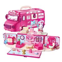 移动端、京东百亿补贴：奥智嘉 儿童女孩过家家玩具城堡玩具公主屋卧室巴士房车
