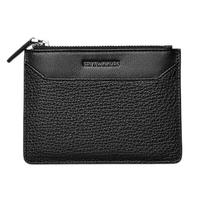 七匹狼小卡包男真皮薄驾驶证驾照零钱包一体简约迷你多功能钱夹黑色