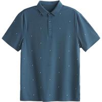 帕罗(PALUOPO)男士短袖翻领休闲刺绣重磅日常商务休闲合体polo衫冰丝夏季 墨绿 M(170/88A)