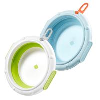 babycare婴儿洗脸盆折叠盆可挂可折叠星航脸盆 2件套 洗脸+洗屁屁