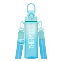 膳魔师（THERMOS）Tritan塑料夏季运动水杯男女士便携骑行水壶车载大容量杯子TESD 渐变蓝【附背带+挂件】 700ml