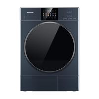 松下（Panasonic）天幕蓝10Kg热泵干衣机变频压缩机彩屏三重集屑正反转除毛烘WIFI智控NH-ER19M