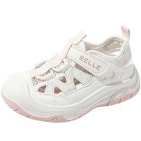 百丽(BeLLE)童鞋儿童凉鞋夏女童包头沙滩鞋运动鞋休闲软底学步鞋 粉色32 32 码/参考脚长19.2-19.8cm