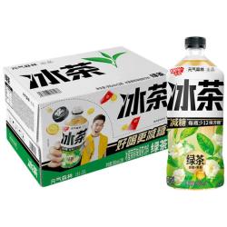 元气森林 减糖 绿茶 大瓶茶饮料 900mL*12瓶 整箱