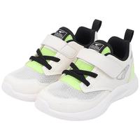 江博士春季男女童舒适透气学步鞋 运动休闲魔术贴儿童鞋 米/绿 23 码  脚长13.4-14.1cm