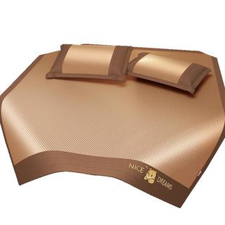 名创优品（MINISO）冰藤冰丝席凉席 空调席三件套可折叠席子 宿舍家用双人床1.8x2米
