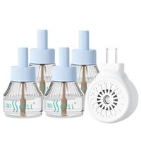 MISSCELL电热蚊香液无味家用插电式成人通用防蚊驱蚊1器4蚊香液