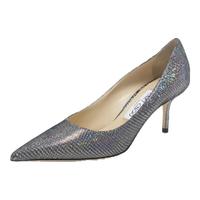 周仰杰(JIMMY CHOO )女士金属质感彩色尖头高跟鞋 LOVE 65 CZW 232 SILVER 35.5