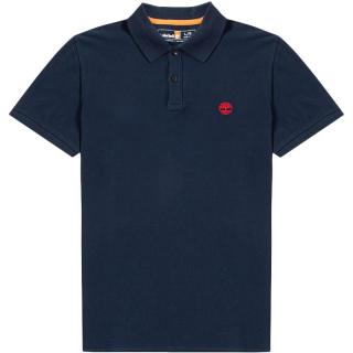 Timberland添柏岚短袖男夏季户外旅行保罗衫翻领T恤运动上衣透气POLO衫 A2EPM433/深宝石蓝 XS 165