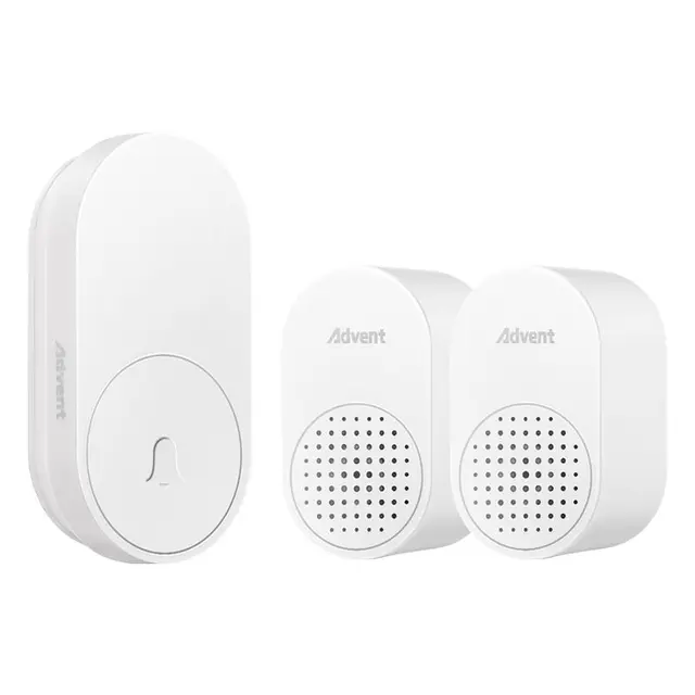 海得曼（advent）门铃不用电池自发电无线门铃家用呼叫器FL-313-2 一拖二组合