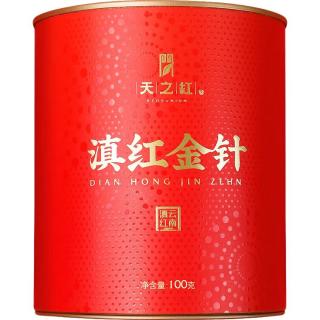 天之红 茶叶红茶特级滇红金针100g