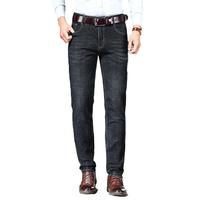 罗蒙牛仔裤男秋季中青年男士弹力休闲长裤百搭直筒裤男 厚款 909黑色 33 909黑色 厚款 33 2尺6