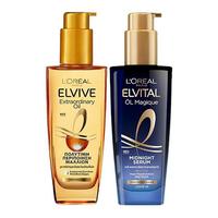 巴黎欧莱雅 L'OREAL PARIS欧莱雅（LOREAL）法国高端护发精油日夜用套装100ml*2 护发精油日夜套装100ml*2