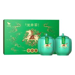 八马茶业 绿茶 好运成双龙井2025年春茶新茶一级296g  瓷罐茶叶礼盒 好运成双·龙井296g