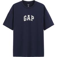 Gap 男女装2025春季款纯棉印花logo短袖T恤基础款休闲上衣755794