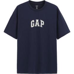 Gap 男女装2025春季款纯棉印花logo短袖T恤基础款休闲上衣755794