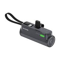 闪极【3C认证】随行Mini 2胶囊快充版充电宝小巧自带线口袋应急移动电源适用华为小米苹果16可上飞机 【玄曜黑】充电宝+35W麦金塔充电器（银） 【速发】小巧轻便-超轻无感