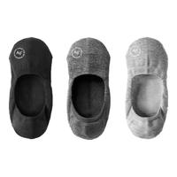 蕉内 银皮500E女士隐形袜 4双 黑灰灰白