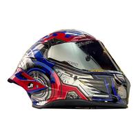 JUST1变形金刚联名款-碳纤维摩托车头盔J1全盔-四季通用大尾翼3c认证 擎天柱(变形金刚IP联名款)